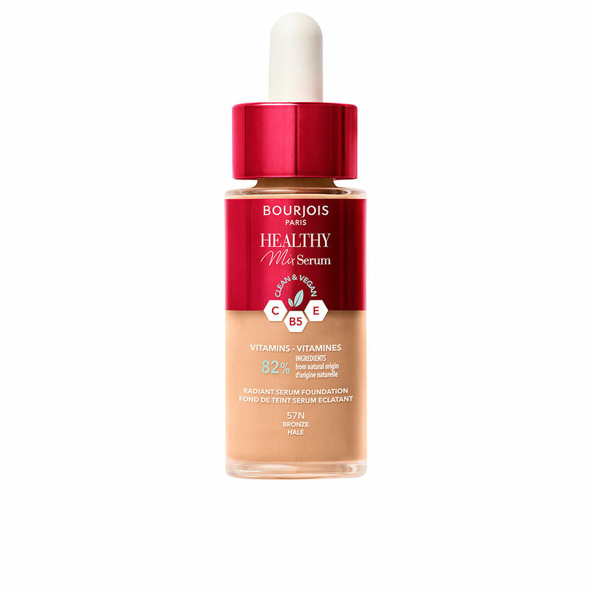 Liquid Make Up Base Bourjois Healthy Mix Serum Nº 57N Bronze 30 ml