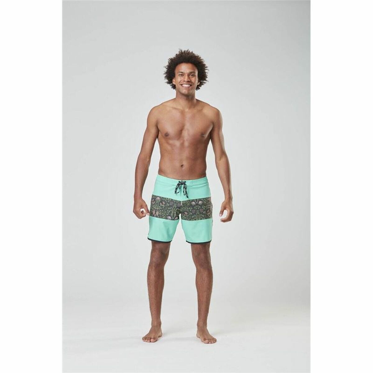 Men’s Bathing Costume Picture Andy 17'' Aquamarine