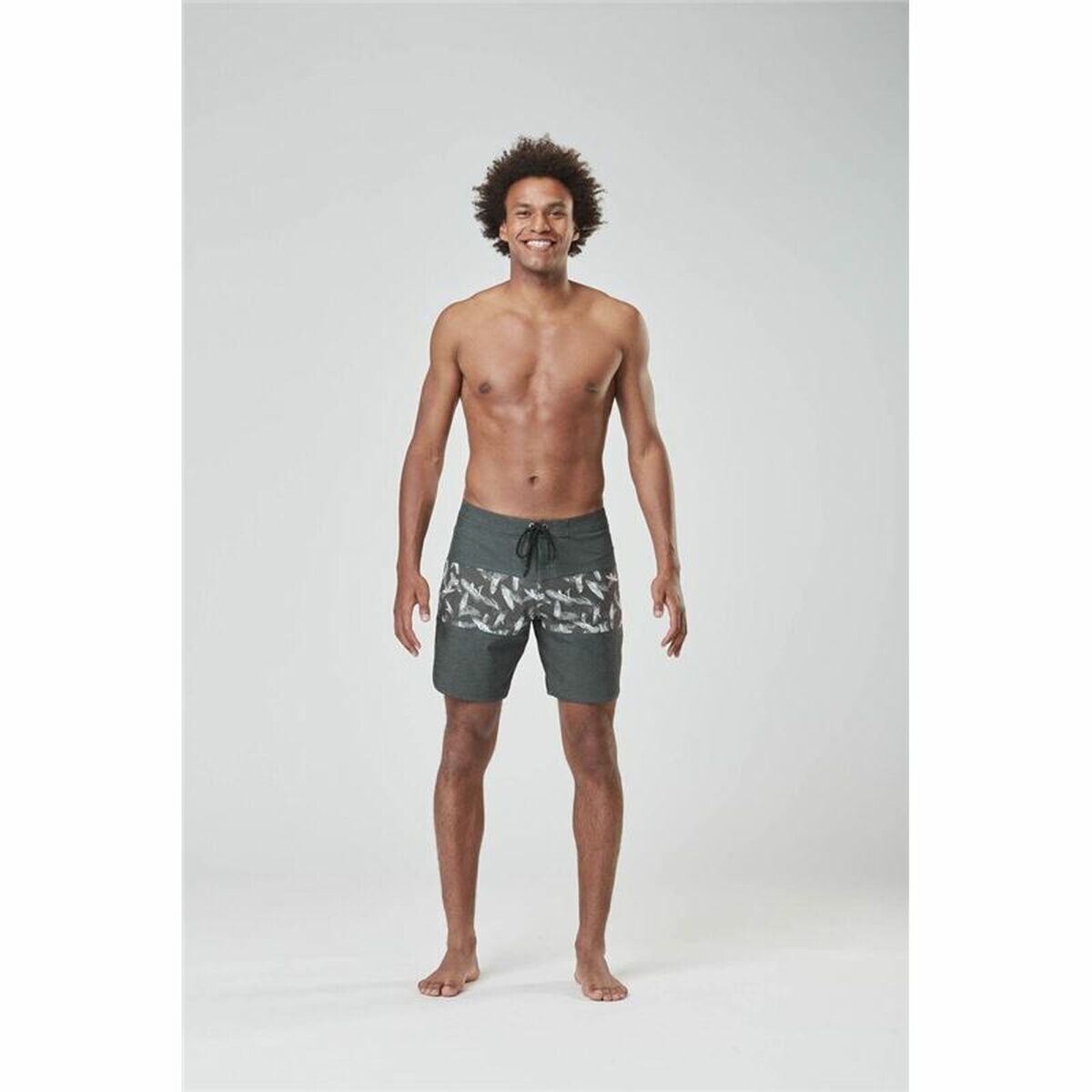 Men’s Bathing Costume Picture Andy H 17'' Grey