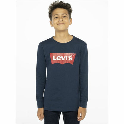 Children’s Long Sleeve T-shirt Levi's Batwing Dark blue