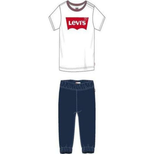 Sports Outfit for Baby TWILL JOGGER Levi's 6EA924-001  White - Yokefinds Ireland