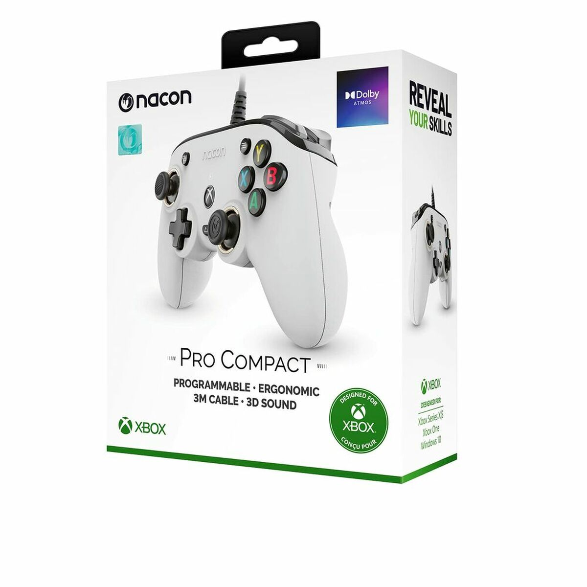 Videogame console joystick Nacon XBXPROCOMPACTWHITE