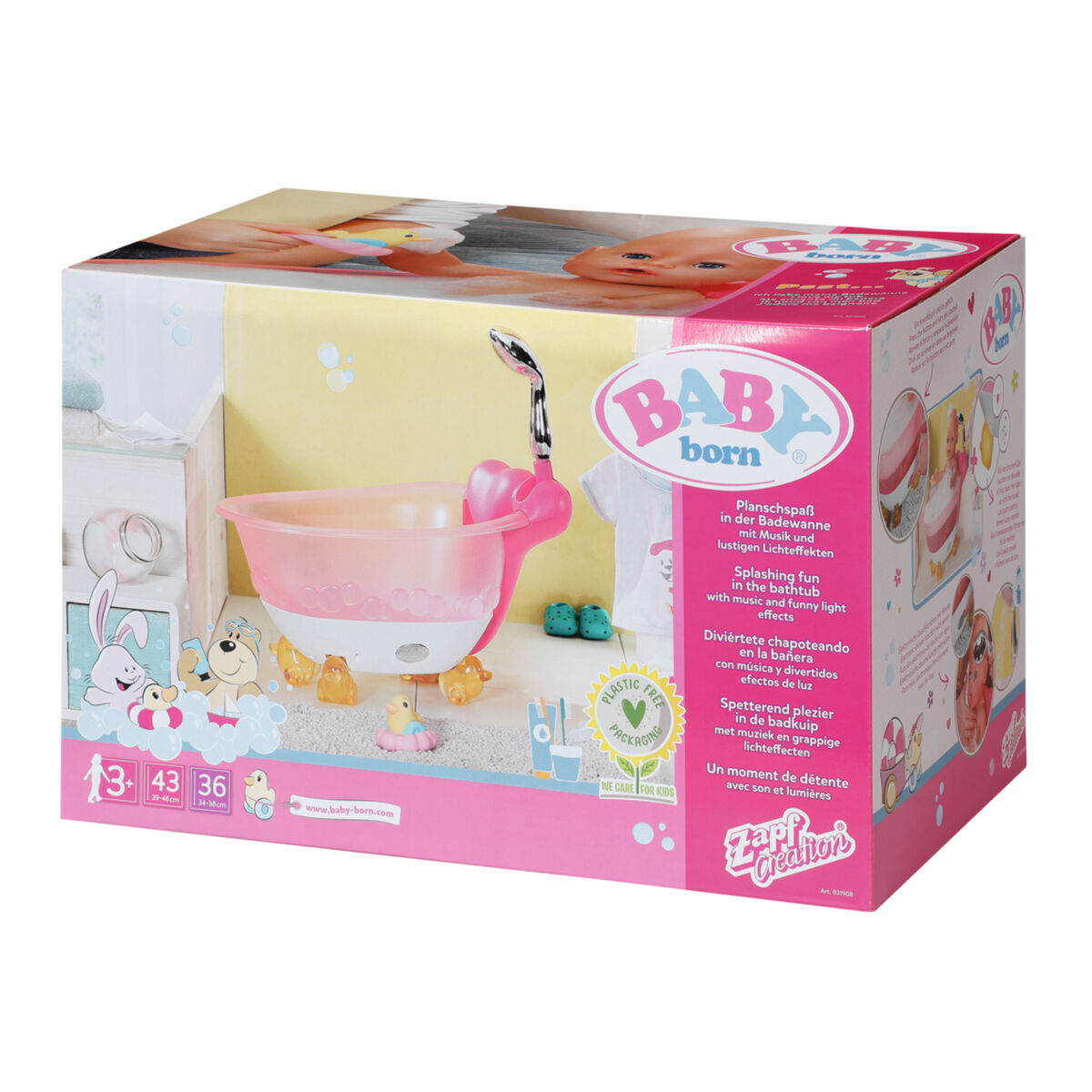 Doll's Bath Set with Accessories Zapf Bath Bathtub - Yokefinds Ireland