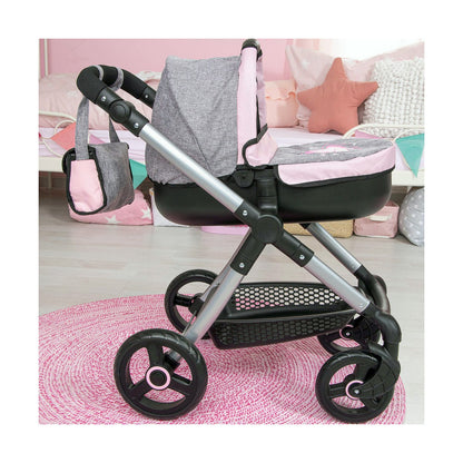 Doll Stroller Reig Stule Pram Grey 63 cm - Yokefinds Ireland