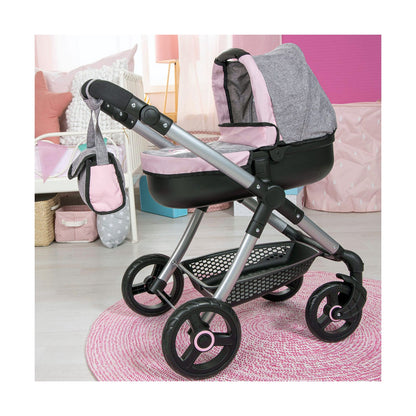 Doll Stroller Reig Stule Pram Grey 63 cm - Yokefinds Ireland