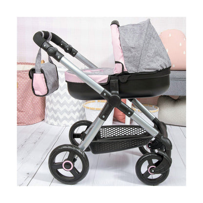 Doll Stroller Reig Stule Pram Grey 63 cm - Yokefinds Ireland