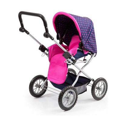 Doll Stroller Reig Big Combi Blue Pink - Yokefinds Ireland