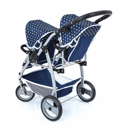 Doll Stroller Reig Tandem Blue 73 x 63 x 46 cm - Yokefinds Ireland