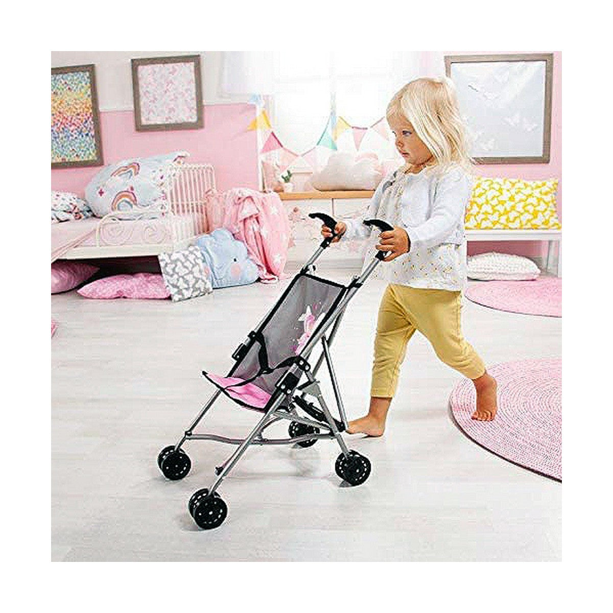 Doll Stroller Reig Umbrella Grey Fairy - Yokefinds Ireland