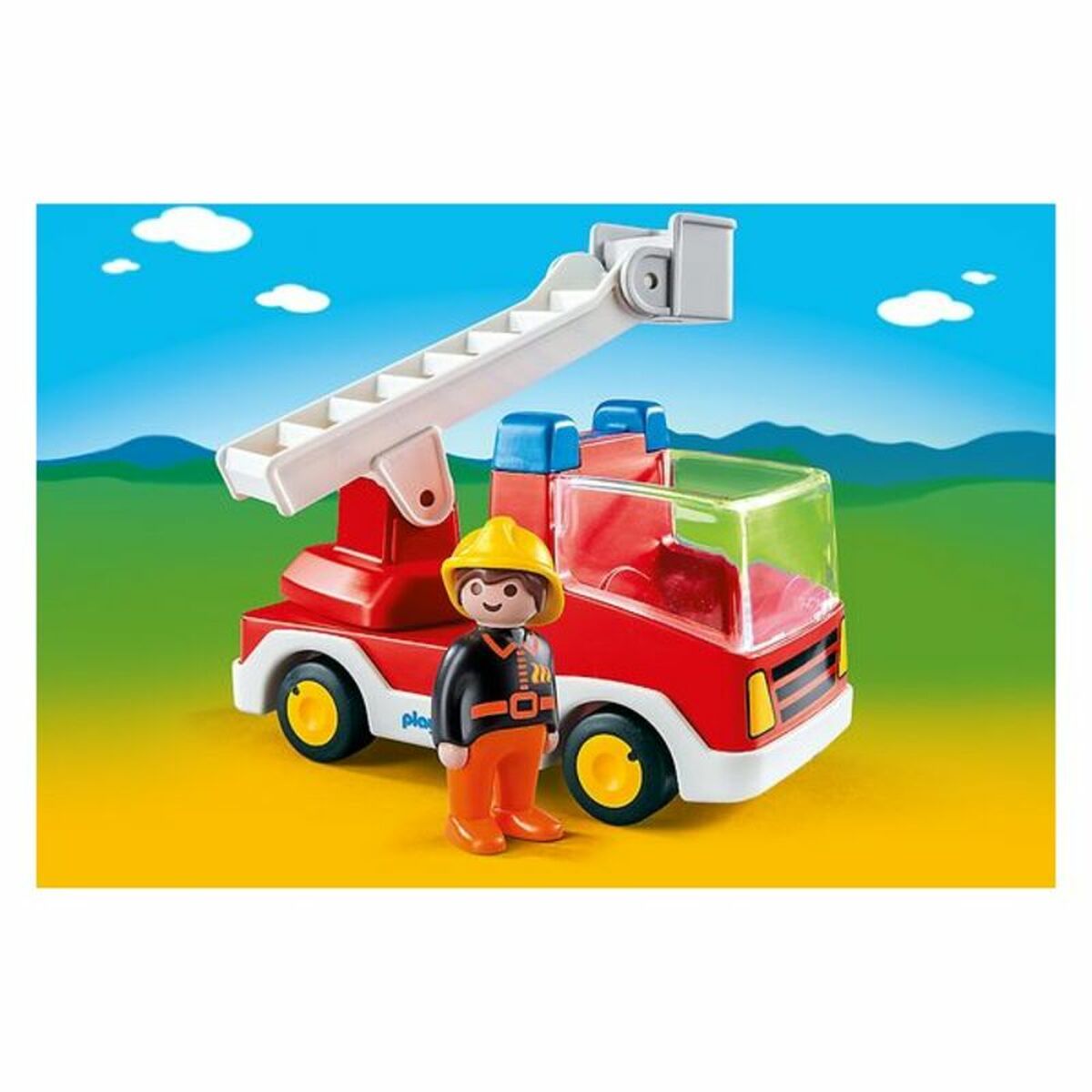 Playset 1.2.3 Fire Truck Playmobil 6967 - YOKE FINDS 🇮🇪 IE 