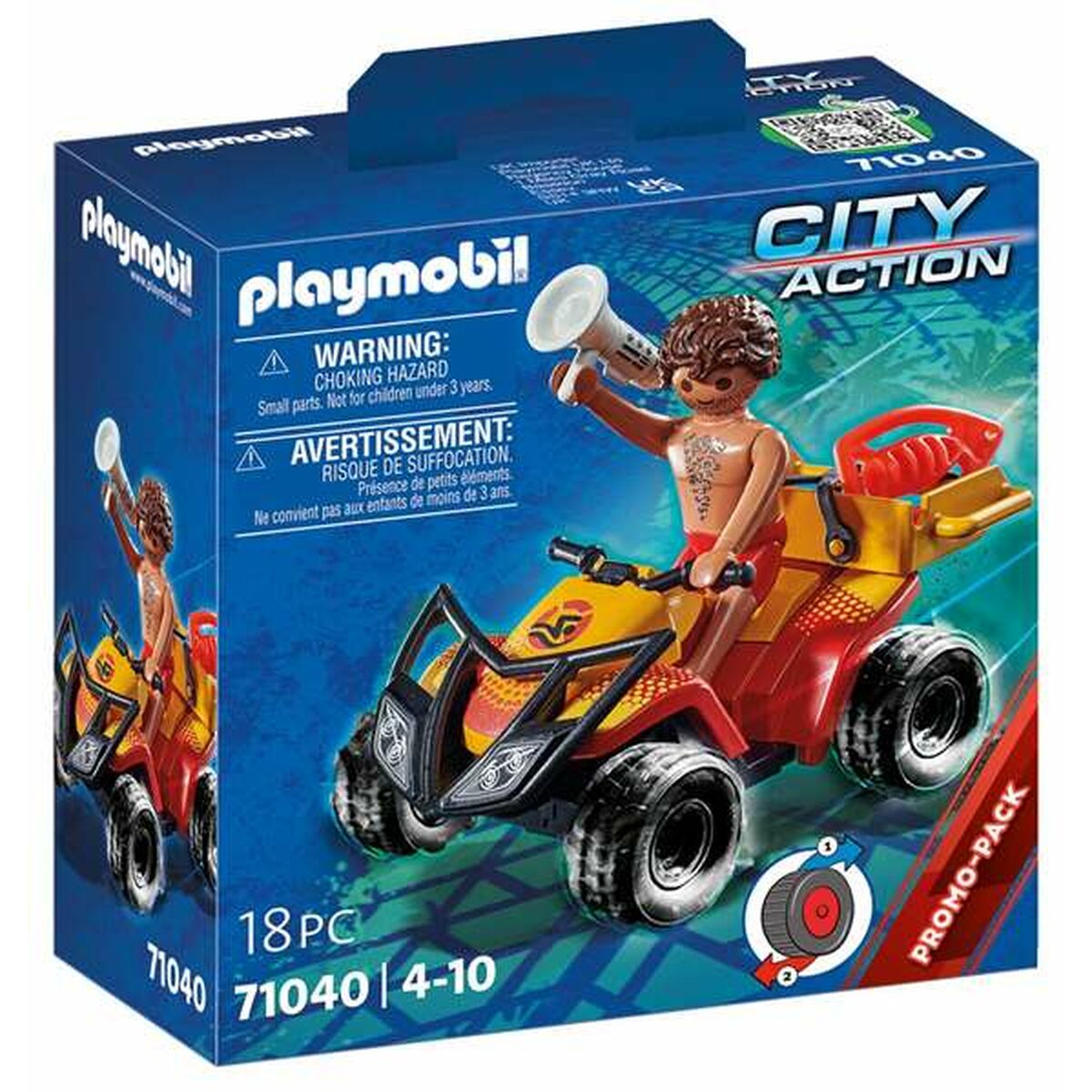 Playset Playmobil City Action Rescue Quad  18 Pieces 71040 - YOKE FINDS 🇮🇪 IE 