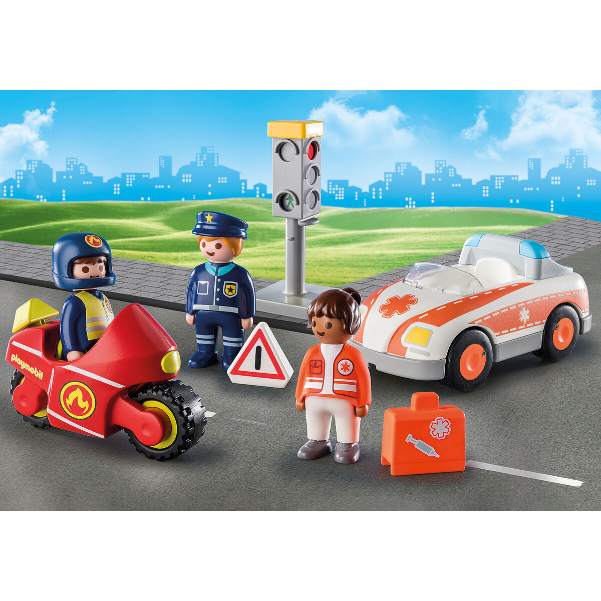 Playset Playmobil 71156 1.2.3 Day to Day Heroes 8 Pieces - YOKE FINDS 🇮🇪 IE 