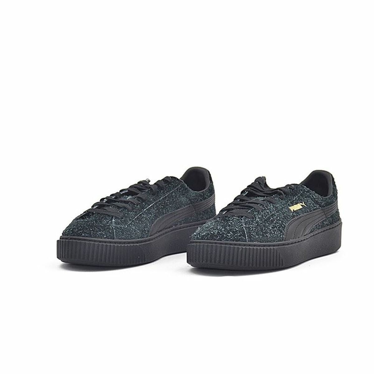 Sports Trainers for Women Puma Suede Platform Eletal Black