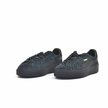 Sports Trainers for Women Puma Suede Platform Eletal Black