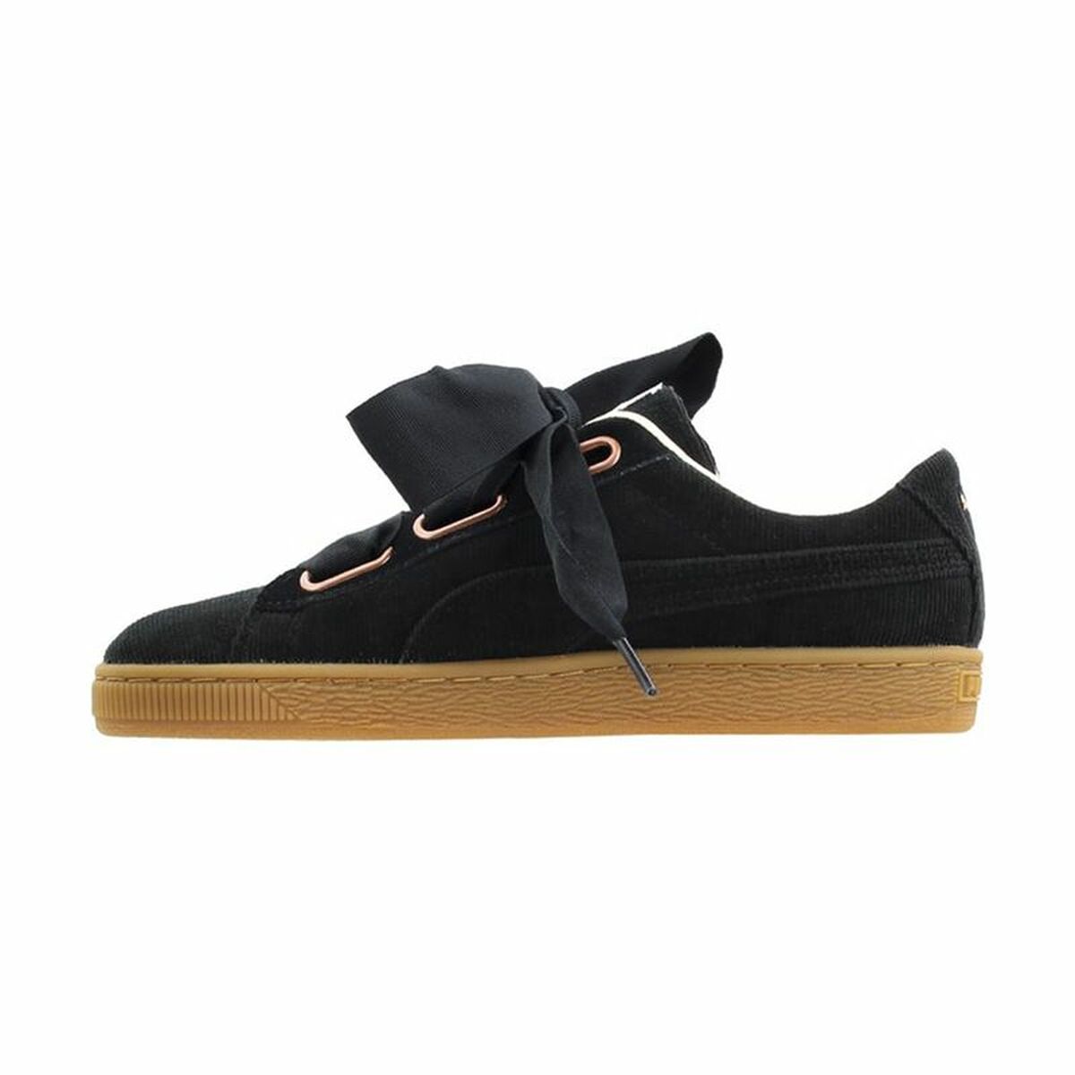 Sports Trainers for Women Puma  Basket Heart Corduroy Black