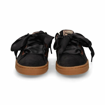 Sports Trainers for Women Puma  Basket Heart Corduroy Black