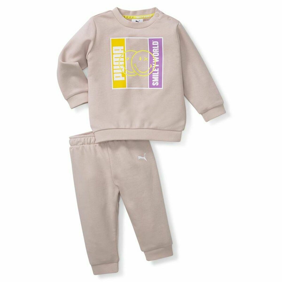 Baby's Tracksuit Puma Smileworld Minicat Brown - Yokefinds Ireland