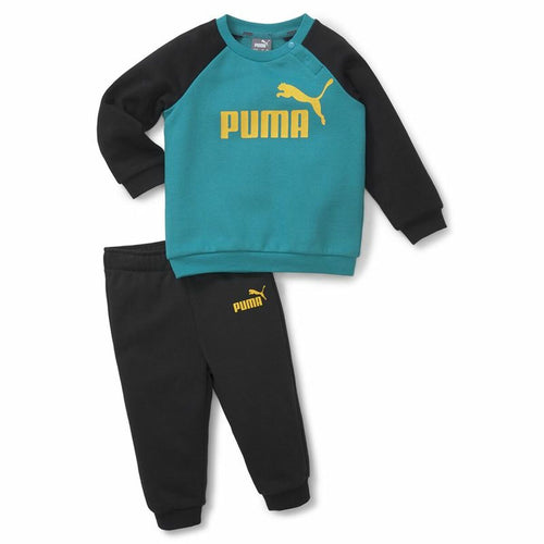 Baby's Tracksuit Puma Minicat Essentials Black Blue - Yokefinds Ireland