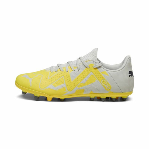 Adult's Football Boots Puma Future Play MG Yellow Grey