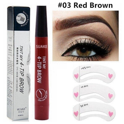 3D 5 Color Waterproof Natural Eyebrow Pencil - yokefinds.ie