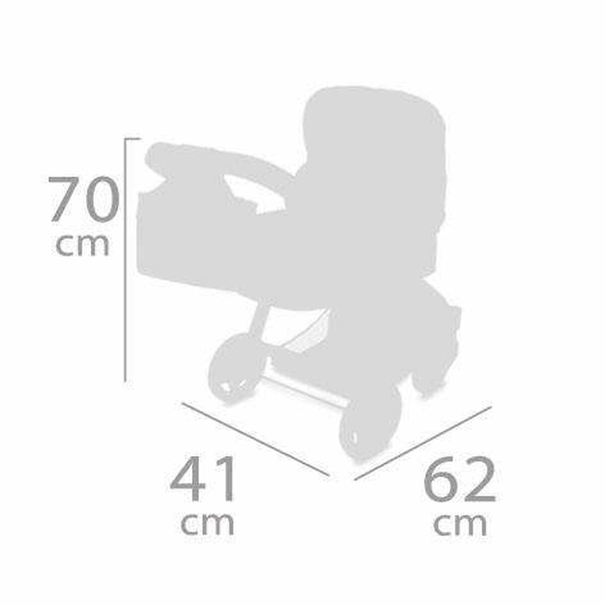 Doll Stroller Decuevas Funny Foldable 3-in-1 41 x 62 x 70 cm