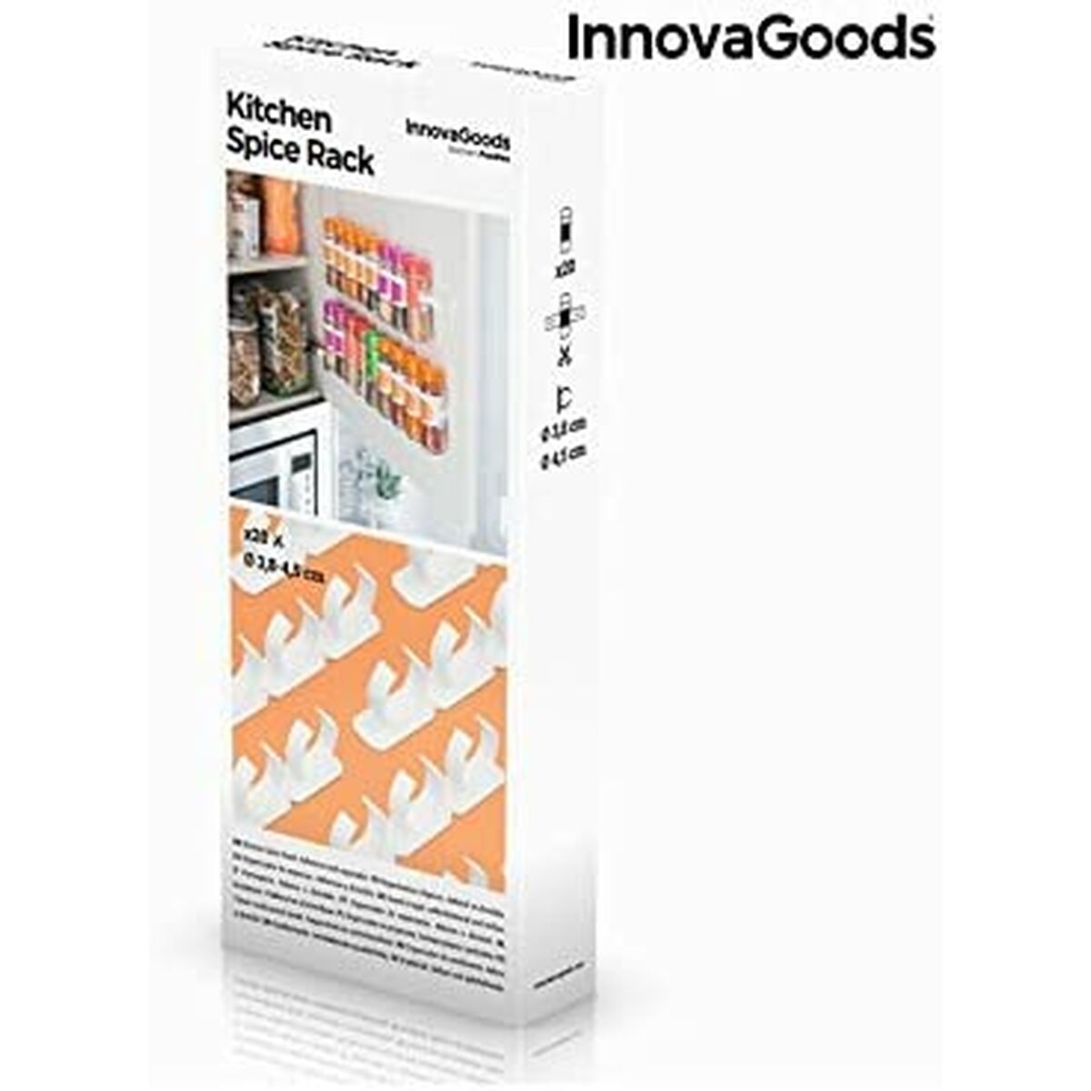 Spice Rack InnovaGoods IG114086 White Self-adhesives