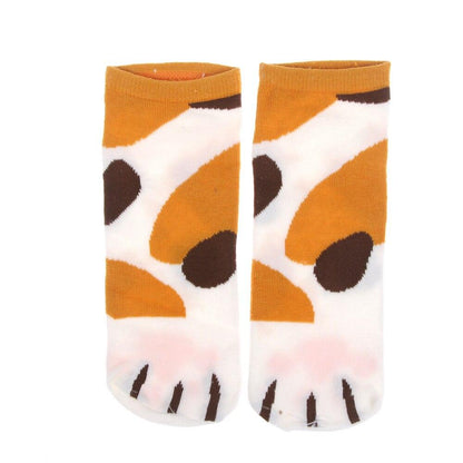 Cartoon Cute Cats Paw Socks - yokefinds.ie