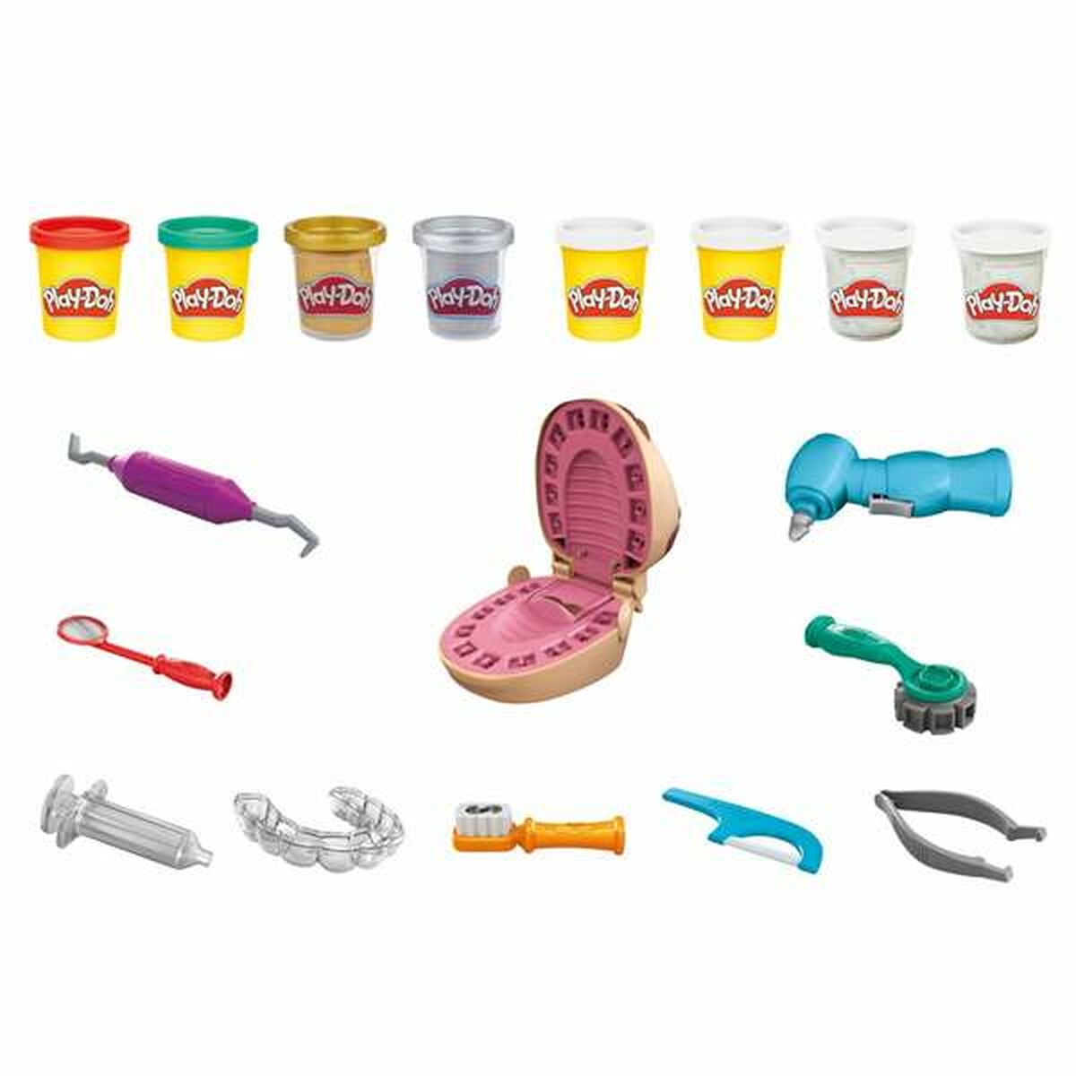 Modelling Clay Game Play-Doh F1259 8 botes Dentista - YOKE FINDS 🇮🇪 IE 