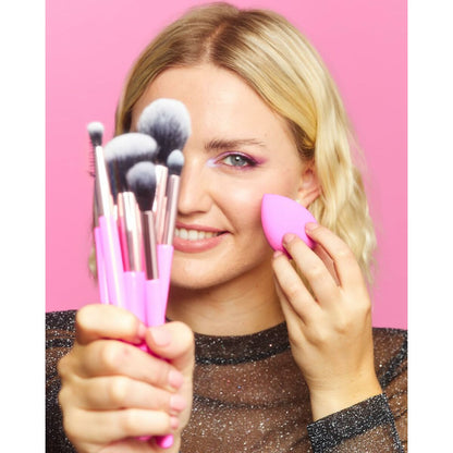 Set of Make-up Brushes Revolution Make Up The Brush Edit Pink 8 Pieces