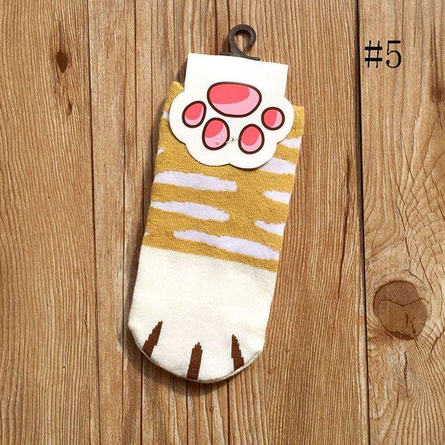 Cartoon Cute Cats Paw Socks - yokefinds.ie