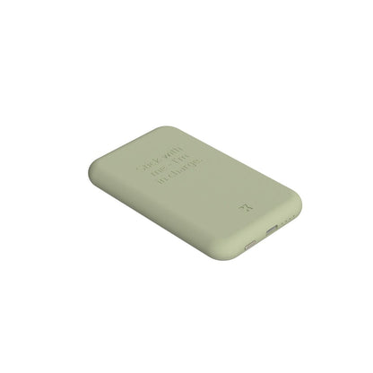 Power Bank with Wireless Charger Kreafunk Olive 5000 mAh