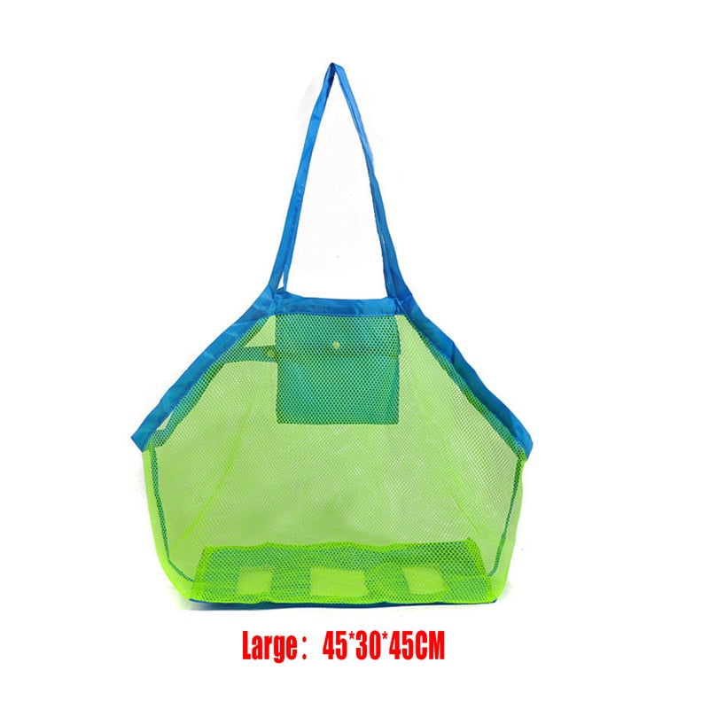 Outdoor Beach Mesh Bag Children Sand Away Foldable Portable Kids Beach Toys Clothes Bags Toy Storage Sundries Organiser Bag - YOKE FINDS 🇮🇪 IE 