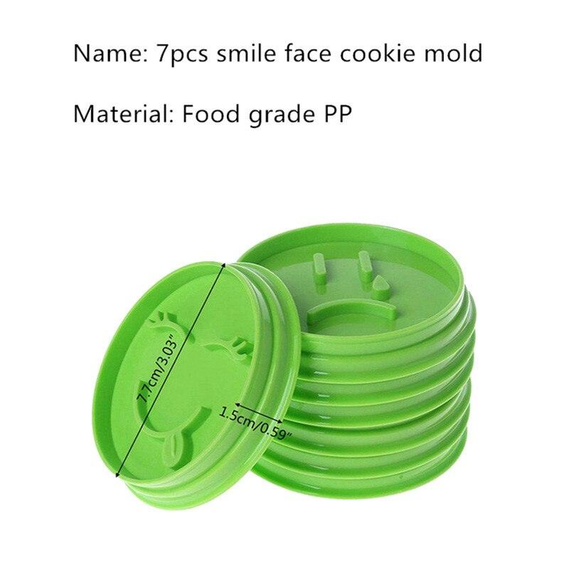 7Pcs/set Smiley Biscuit Mold Cake Decorating Cookie Cutter Set - yokefinds.ie