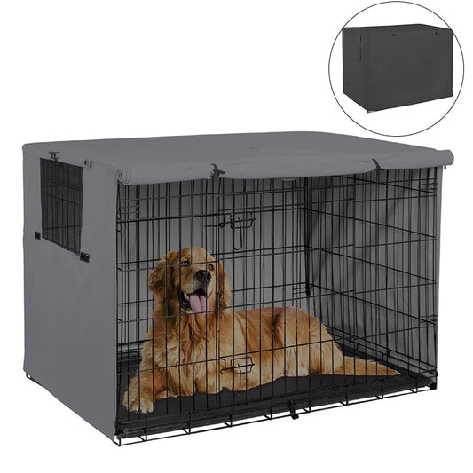 2022 New Pet Dog Cage Cover Dustproof Waterproof Kennel Sets Outdoor Foldable Small Medium Large Dogs Cage Accessory Products - YOKE FINDS 🇮🇪 IE 