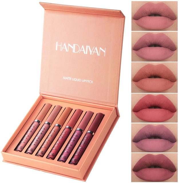 6Colors/Sets Fashion Liquid Lipstick - yokefinds.ie