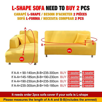 Shaped Sofa Velvet Covers for Living Room - yokefinds.ie