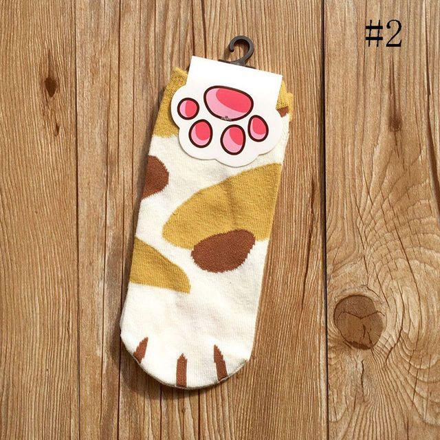 Cartoon Cute Cats Paw Socks - yokefinds.ie