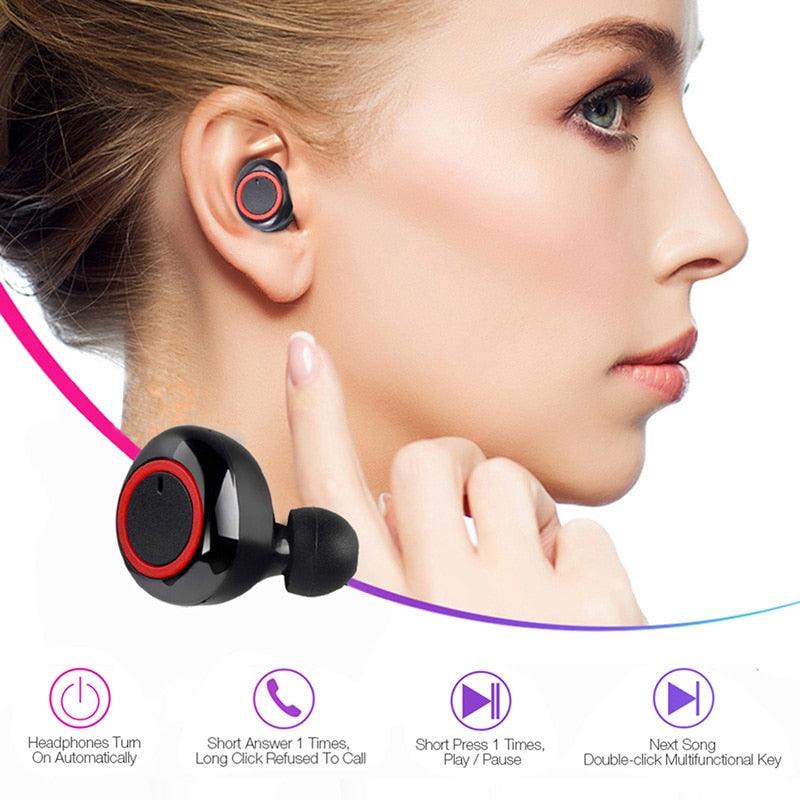 y50 Bluetooth Earbuds 5.0 - yokefinds.ie