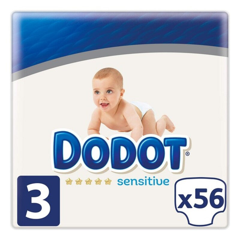 Disposable nappies Sensitive Dodot Dodot Sensitive (56 uds) - YOKE FINDS 🇮🇪 IE 