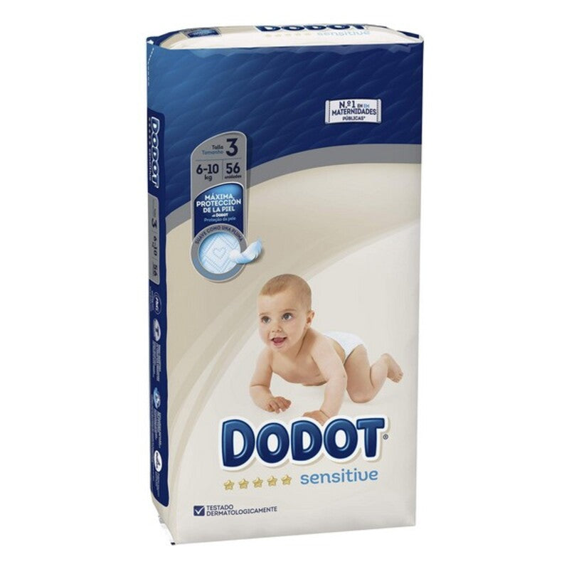 Disposable nappies Sensitive Dodot Dodot Sensitive (56 uds) - YOKE FINDS 🇮🇪 IE 