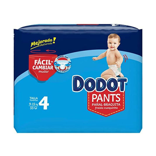 Disposable nappies Dodot Dodot Pants 9-15 kg 33 Units - YOKE FINDS 🇮🇪 IE 