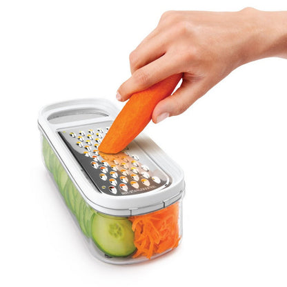 Grater with Container Metaltex Rap-Box 3-in-1 ABS Acrylic (21 cm)