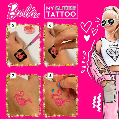 Temporary Tattoos Barbie My Glitter Tattoo Glitter 20 Pieces