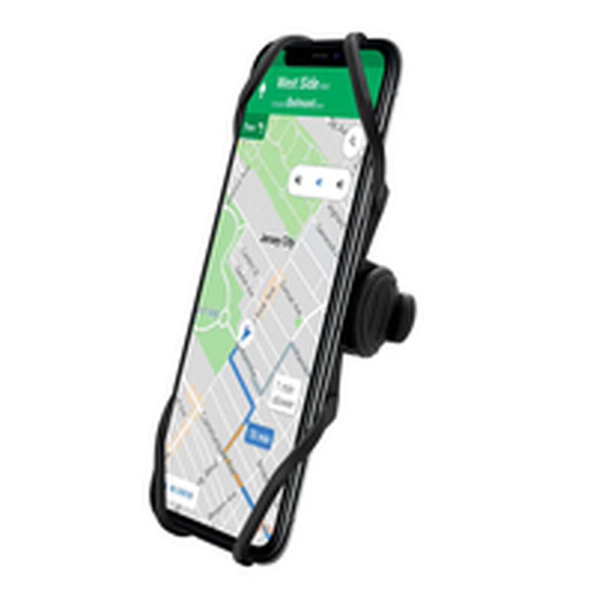 Bike Phone Holder Celly SWIPEBIKESTEMBK Black Silicone