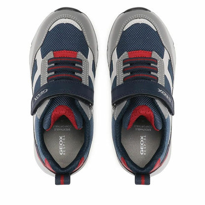 Children’s Casual Trainers Geox Rooner Grey Navy Blue