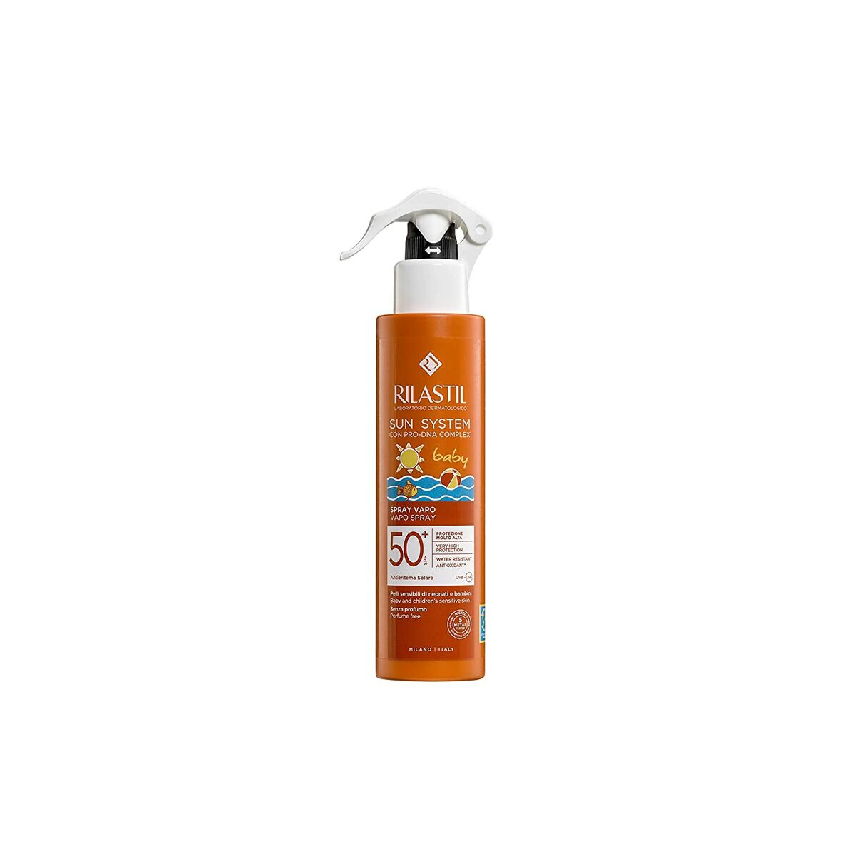 Sunscreen Spray for Children Rilastil Sun System Baby Transparent 200 ml Spf 50 - YOKE FINDS 🇮🇪 IE 