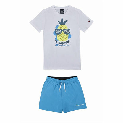 Children's Sports Outfit Champion White 2 Pieces