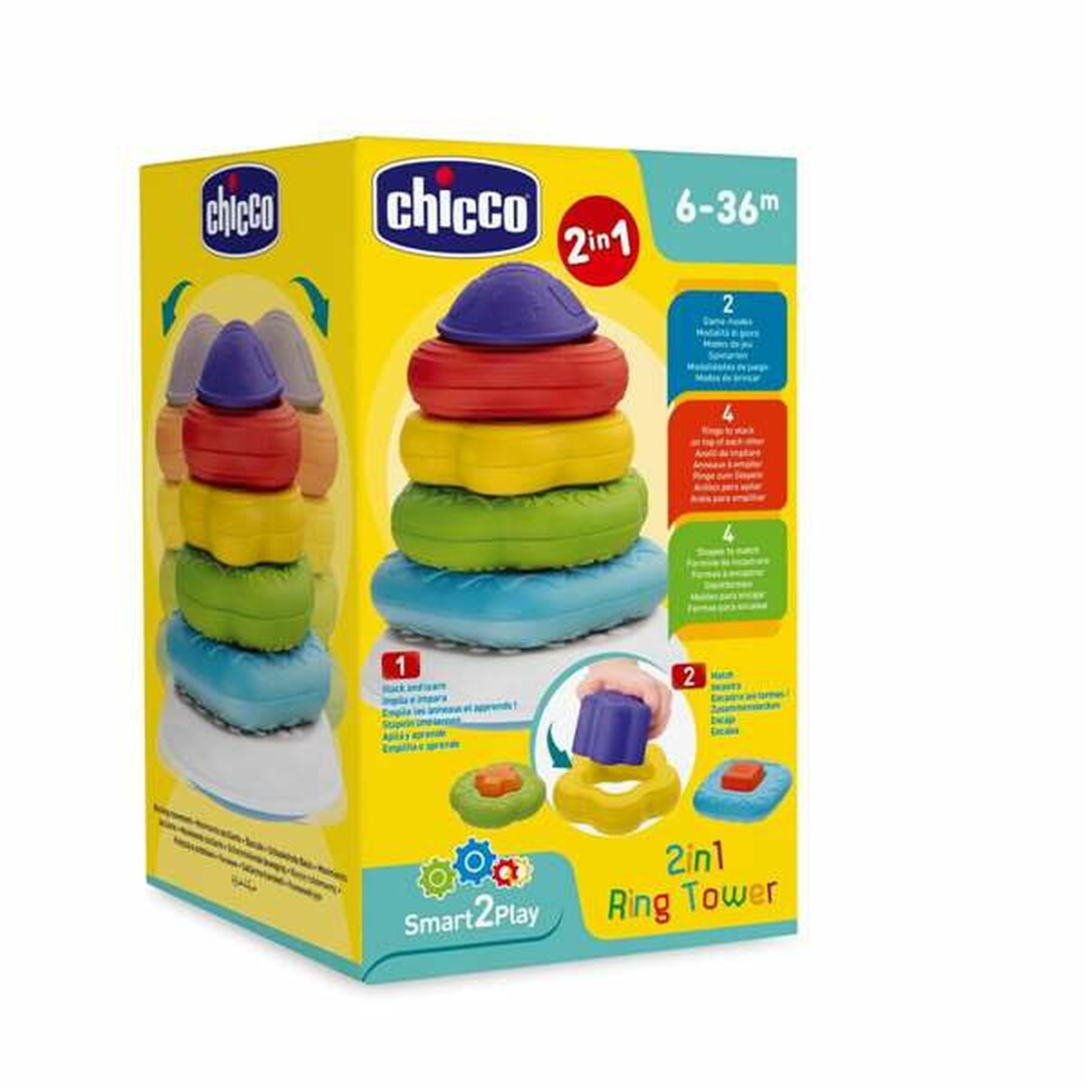 Stacking Blocks Chicco Pyramid PVC - Yokefinds Ireland