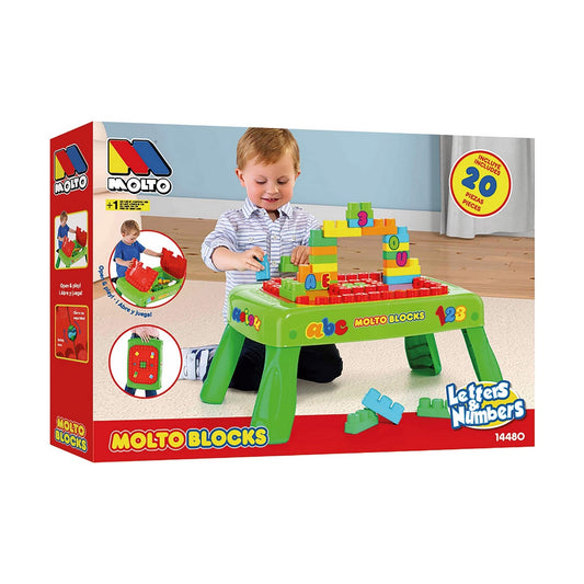 Interactive Toy Moltó Blocks Desk 65 x 28 cm - Yokefinds Ireland