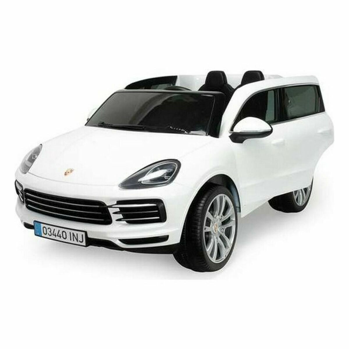 Children's Electric Car Injusa Porsche Cayenne 12V White (134 x 81,5 x 58 cm) - YOKE FINDS 🇮🇪 IE 